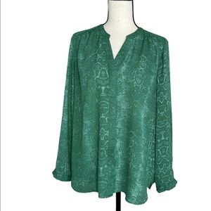 Rachel Zoe Pull On Long Sleeve Blouse